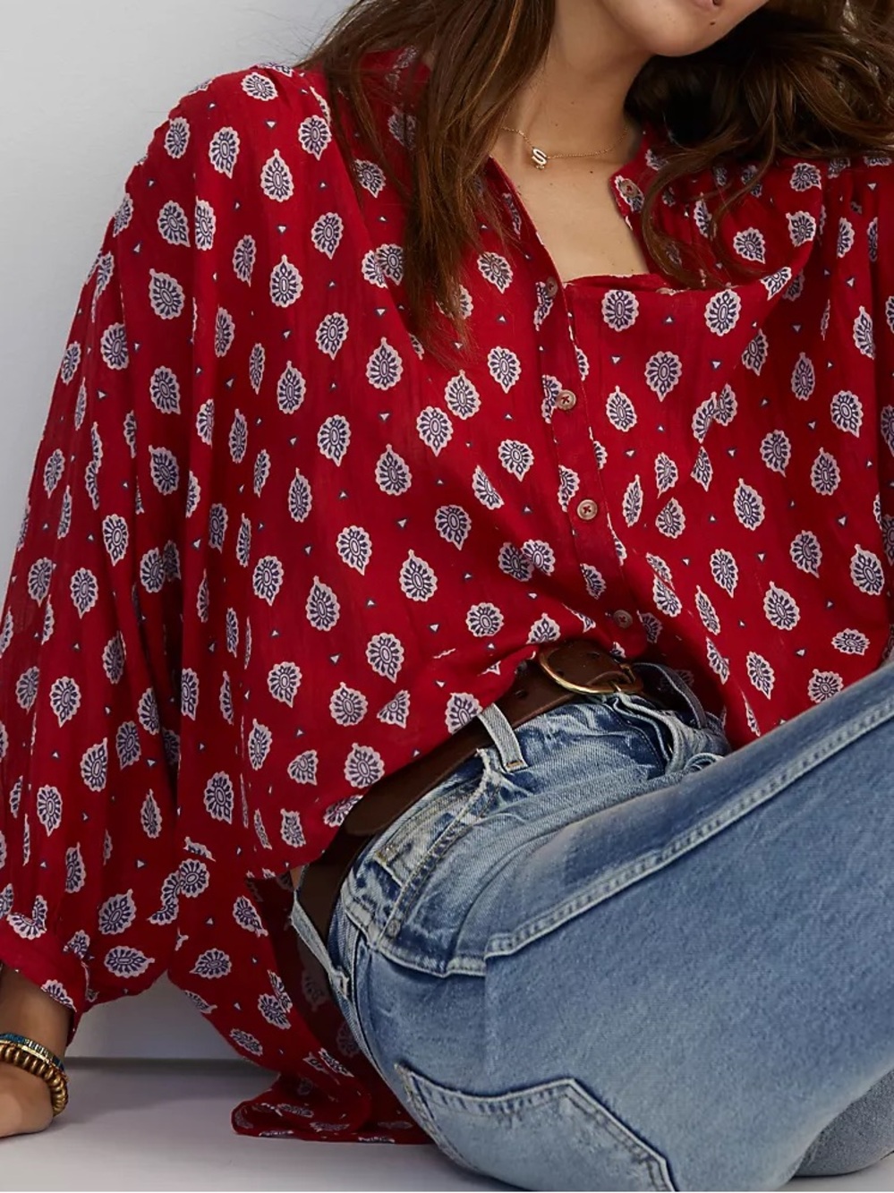 Women's Anthropologie Pamela Blouse Sz m